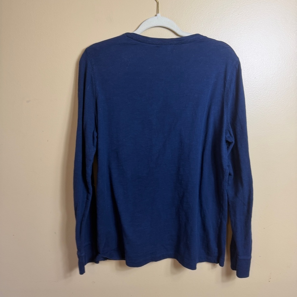 Vintage Lauren, Ralph Lauren blue long sleeve horse, Henley. XL. - Picture 7 of 7